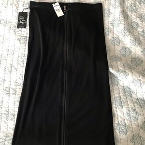 Express stretchy midi pencil skirt